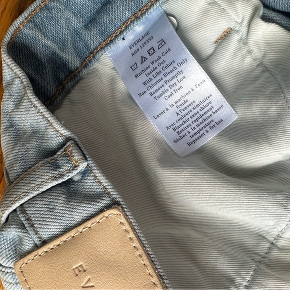 Straight high waisted cropped patchwork Everlane jeans - Picture 4 of 6